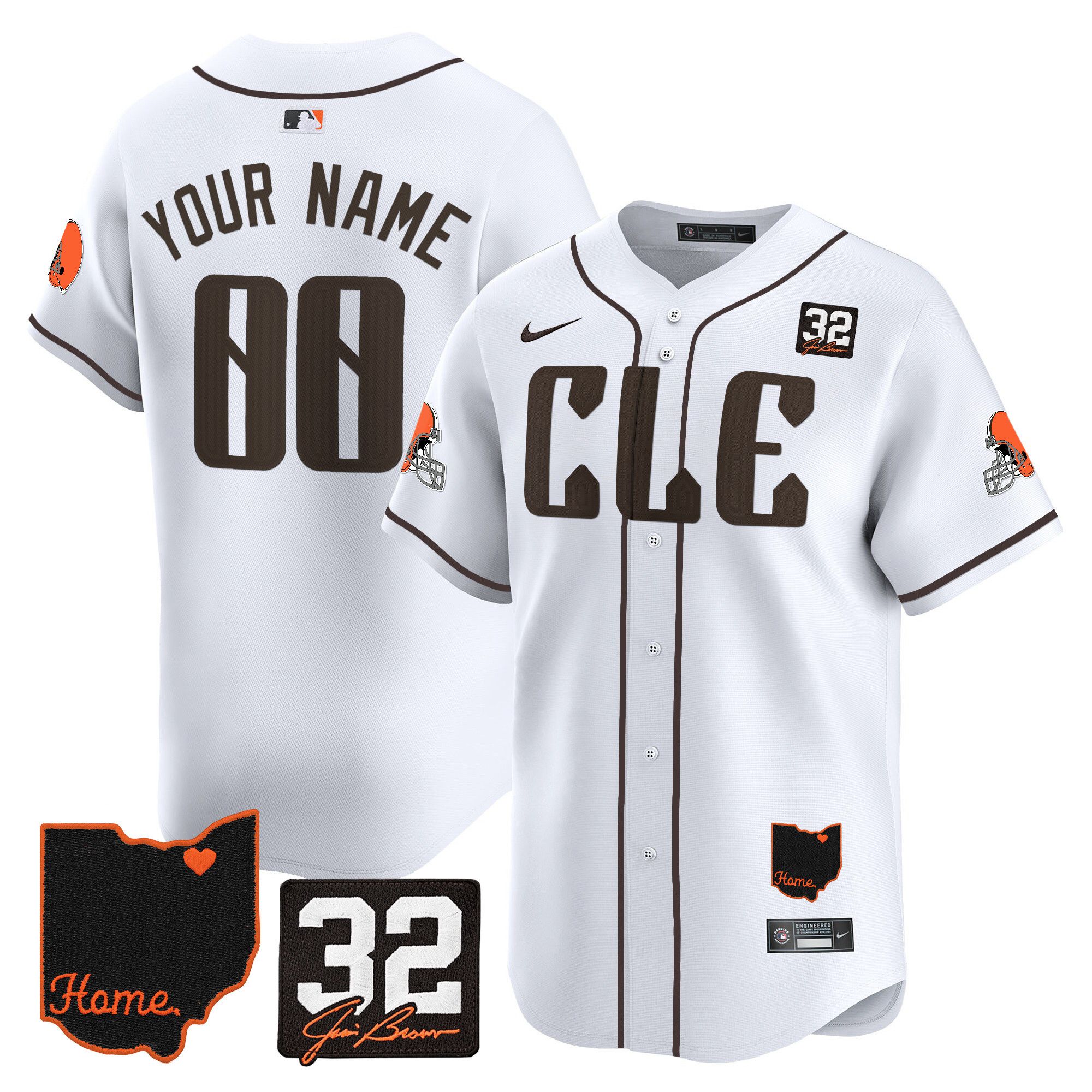 Men Cleveland Browns White Home Patch Vapor Premier Limited Custom 2024 Nike NFL Jersey->indianapolis colts->NFL Jersey